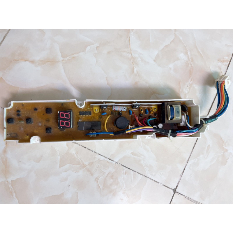 Bo Mạch máy giặt AQUA/ SANYO 4 phím cửa đứng  ASW- S80VT / S80KT đời  2 cấp 8 chương trình