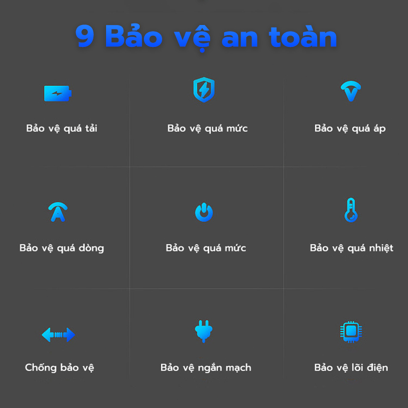 Sạc xe điện 48V 12Ah Tự Ngắt Chống Phồng Bình -7 Đèn Báo Thông Minh