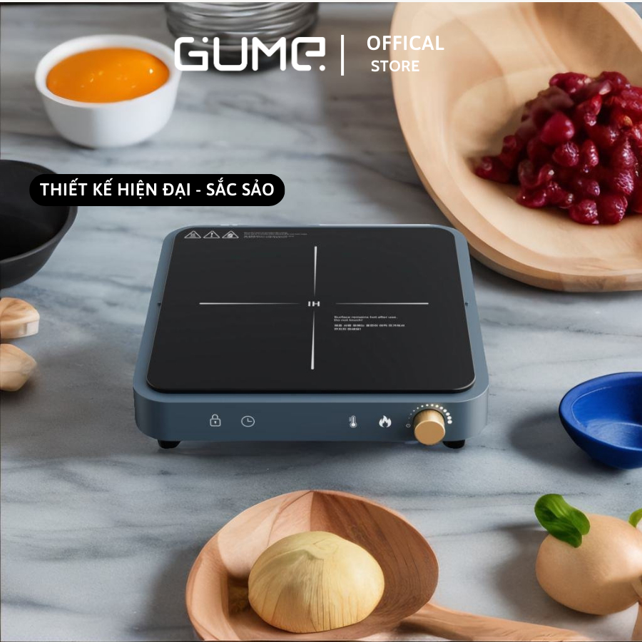 Bếp Từ Đơn GUME GIC Lite 02  Nhập Khẩu Hàn Quốc Công Suất 2000W Bảo Hành 12 Tháng Hỗ Trợ 1 Đổi 1