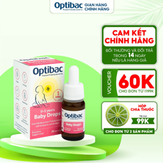 Men Vi Sinh Optibac Hồng - Men Vi Sinh Cho Bé, Lợi Khuẩn