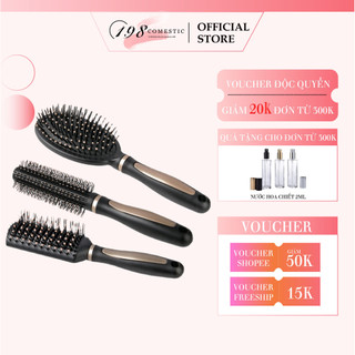 Lược tròn Gold Skeleton Brush tạo kiểu tóc , uốn tóc cao cấp .