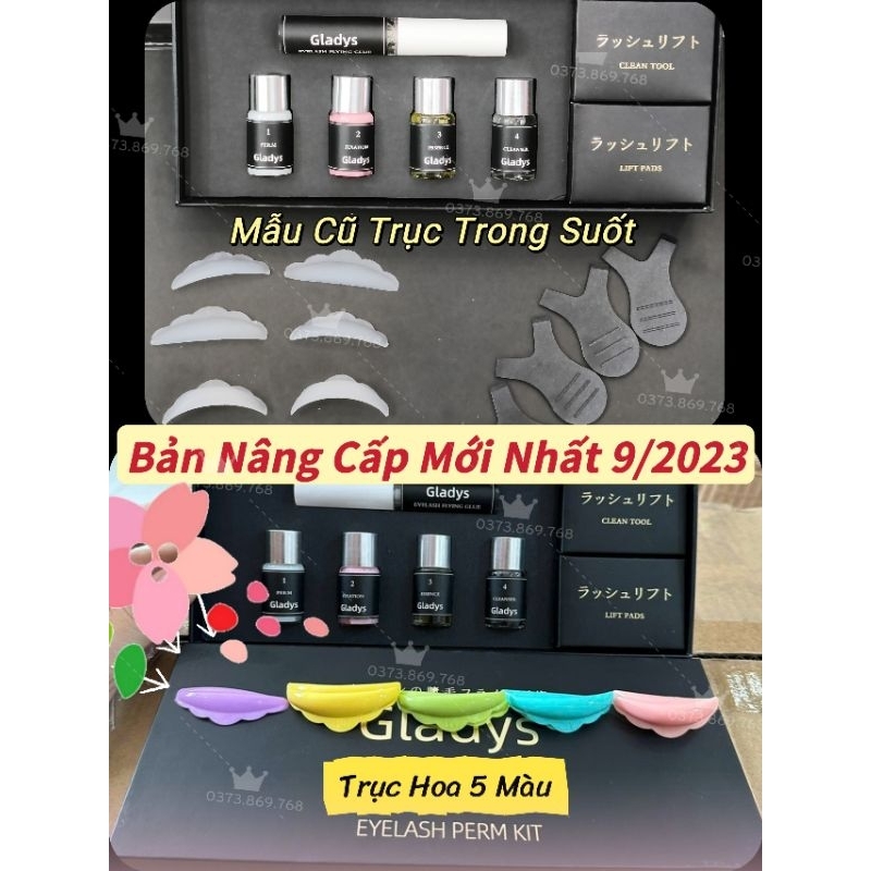 Bộ uốn mi GLADYS không sun mi / bản trục nâng cấp