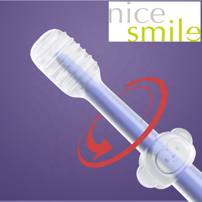 Combo 3 bàn chải tập đánh răng cho trẻ từ 0-24 tháng, Set 3 bàn chải Silicone trẻ em, Bàn chải tập đánh răng