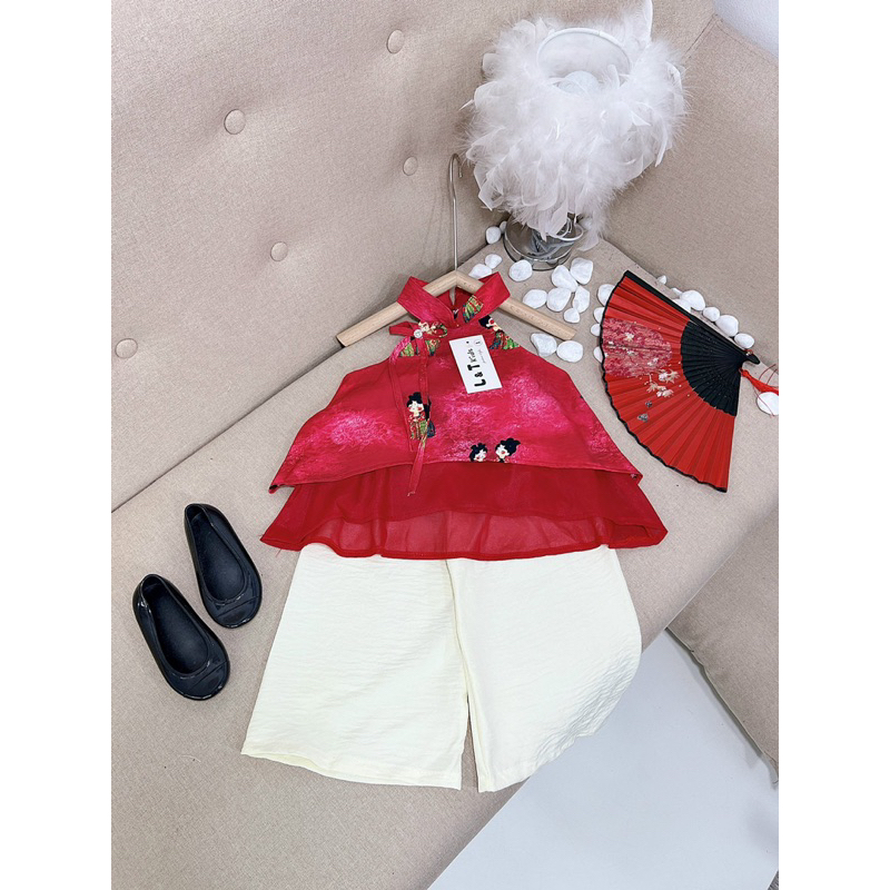 Bộ set yếm cho bé gái