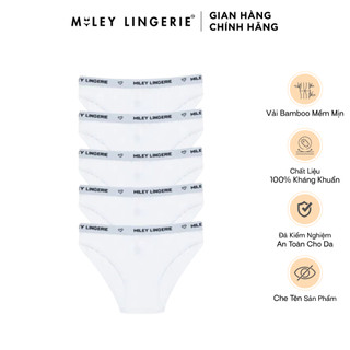 Combo 5 Quần Lót Nữ Viền Lưng Miley Vải Sợi Thiên Nhiên Cao Cấp BAMBOO Miley Lingerie FBS0101