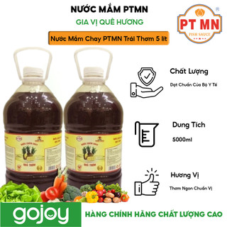 Nước mắm chay phan thiết mũi né hảo hạng trái thơm xuất khẩu chai 5 lít gia vị quê hương