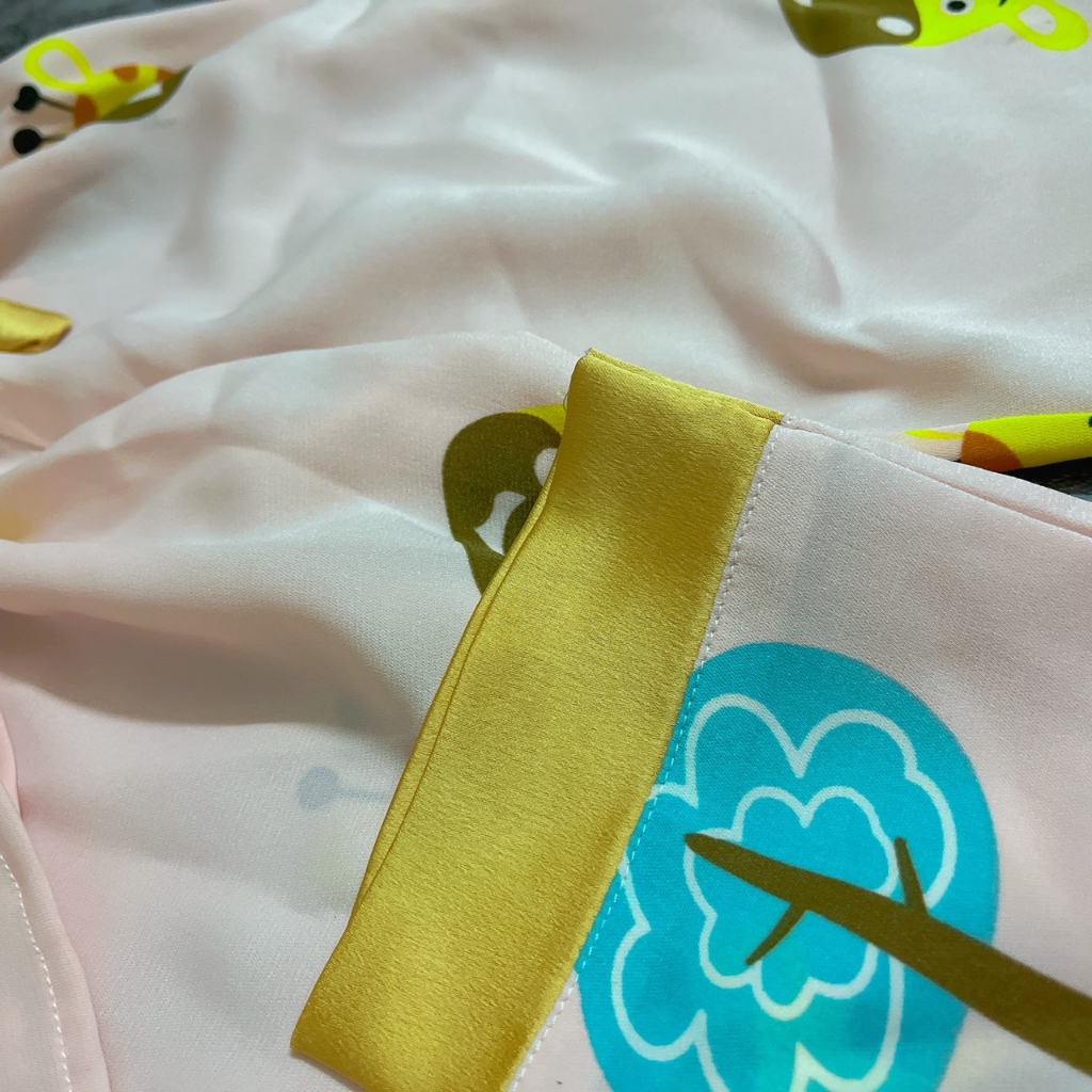 Đồ Bộ Bé Gái Mặc Nhà dài tay lụa cao cấp Pijama