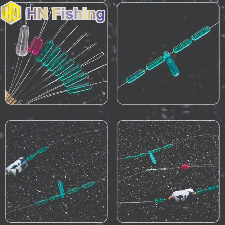 Hạt chặn câu cá, hạt chặn phao, hạt chặn câu đài cao cấp màu trong suốt tàng hình trong nước. Hoàng Nam Fishing