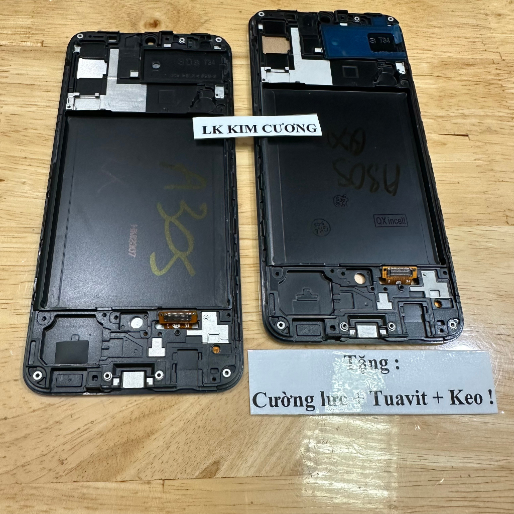 Màn hình tương thích samsung A30S - MÃ QX liền khung