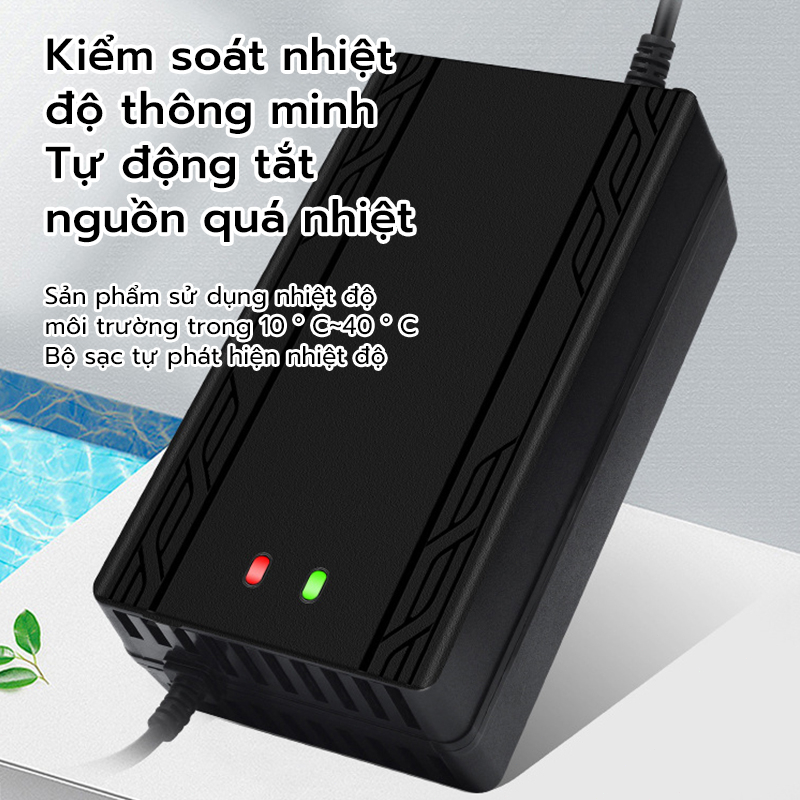 48V 12Ah sạc xe điện Tự Ngắt Chống Phồng Bình