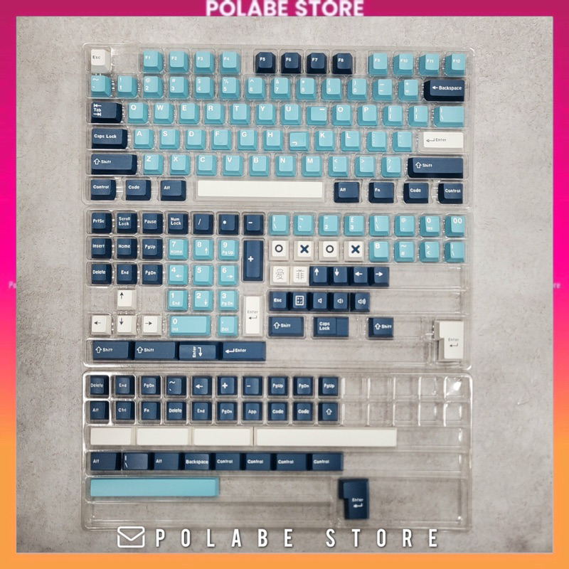 Keycap Cherry Manta Rudy cherry Profile dùng trên nhiều layout bàn phím cơ - Polabe Store