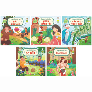 Sách - Truyện cổ tích Việt Nam song ngữ Việt Anh - Combo 5 cuốn Đinh Tị