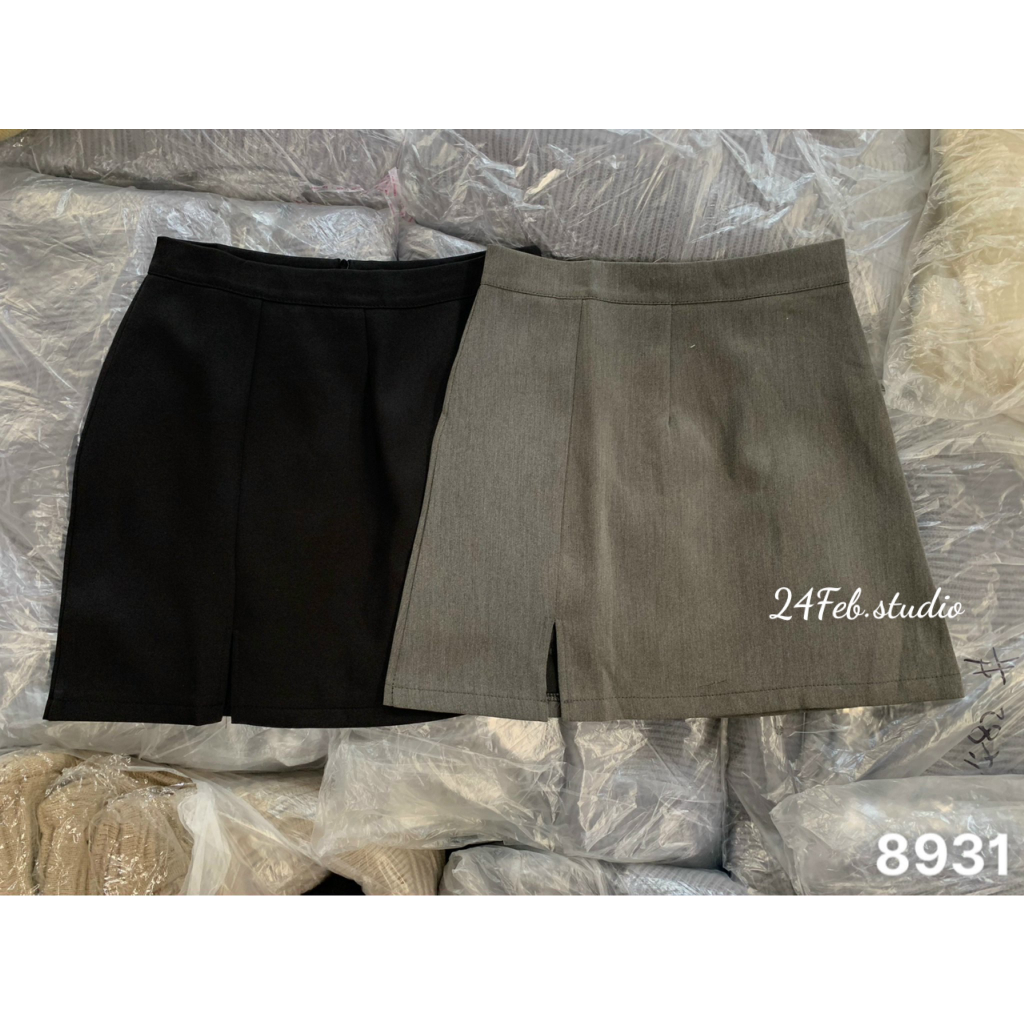 Chân váy chữ A xẻ đùi dáng ngắn phong cách ulzzang Hàn Quốc 8931