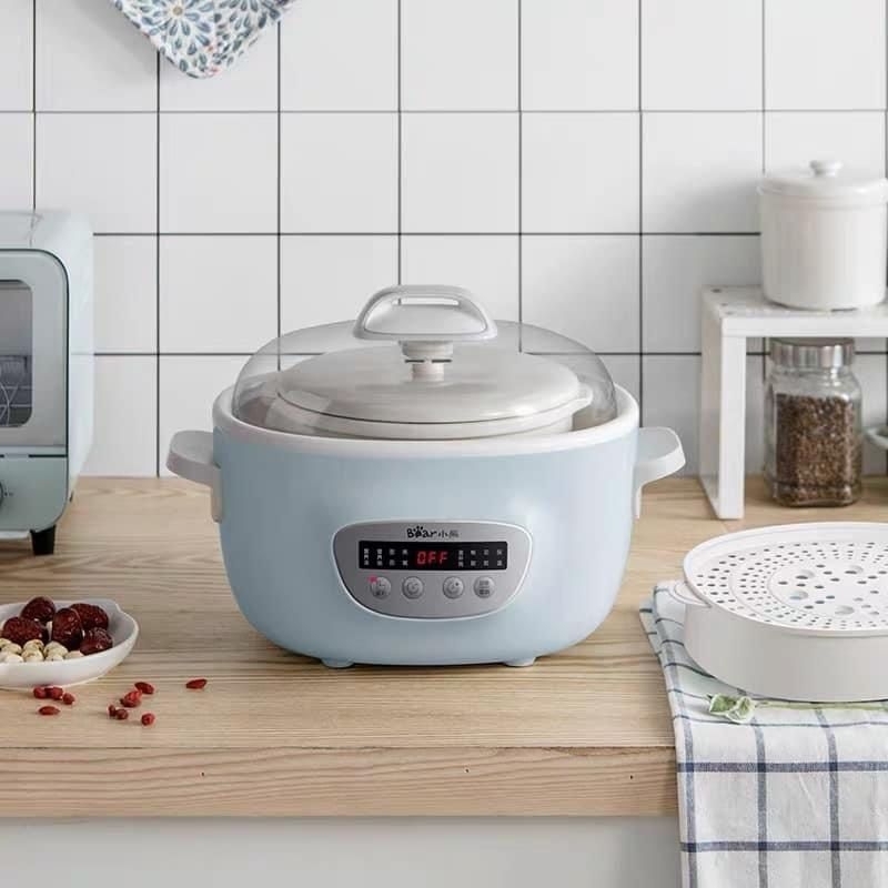 Nồi nấu cháo chậm Bear C25Z1 dung tích 2,5L chính hãng