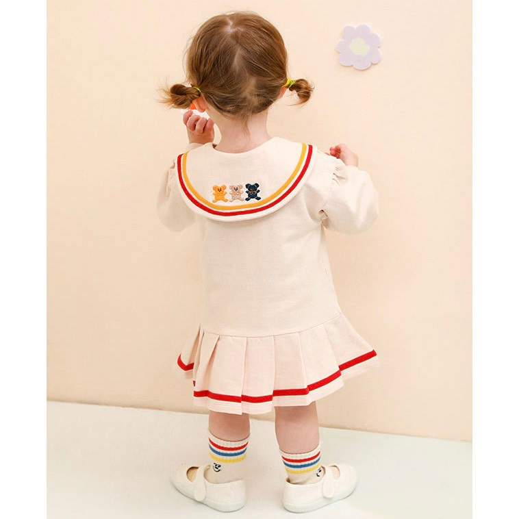 Đầm Milk Mile gấu VN xuất Hàn bé gái