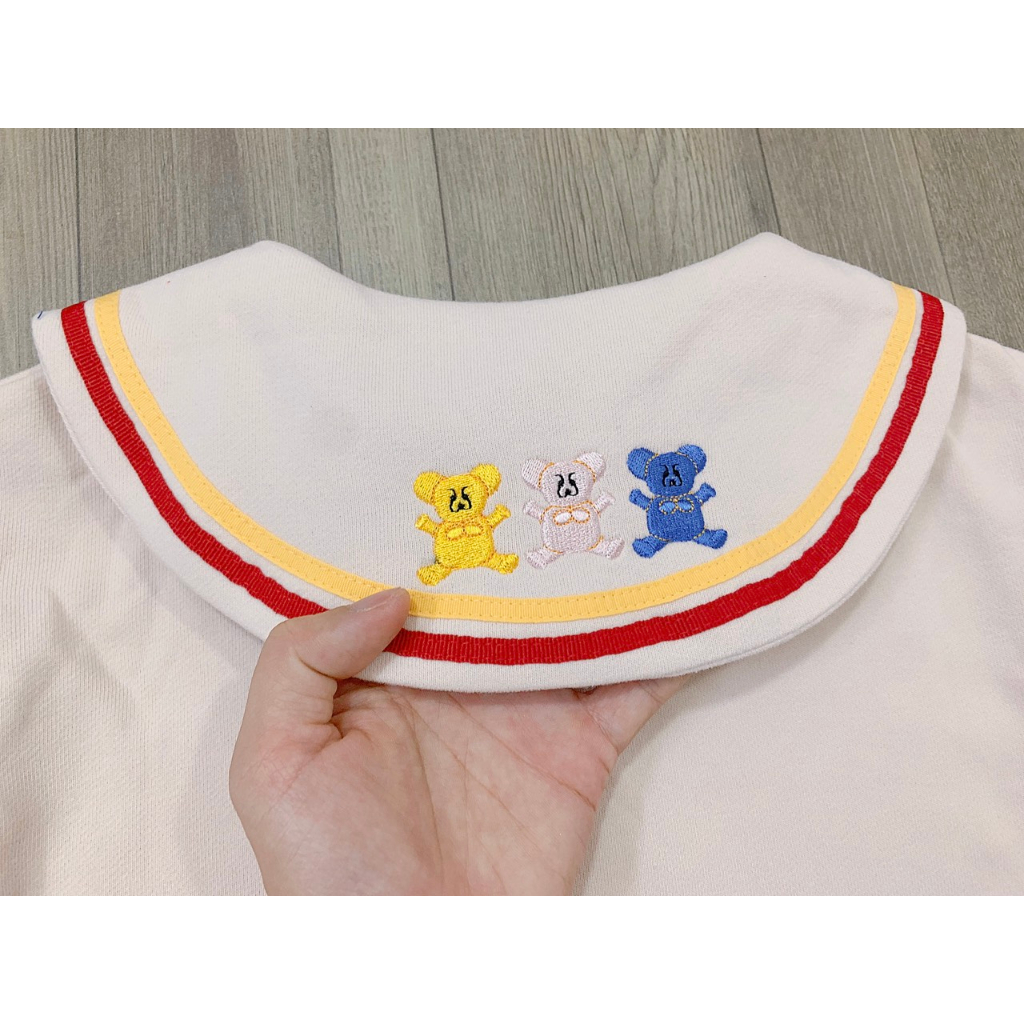 Đầm Milk Mile gấu VN xuất Hàn bé gái