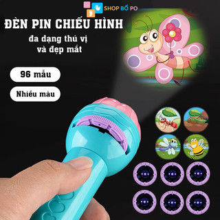 Đèn Pin chiếu hình cho bé - Đồ chơi cho bé với 80 hình ảnh gồm nhiều chủ đề cơ bản