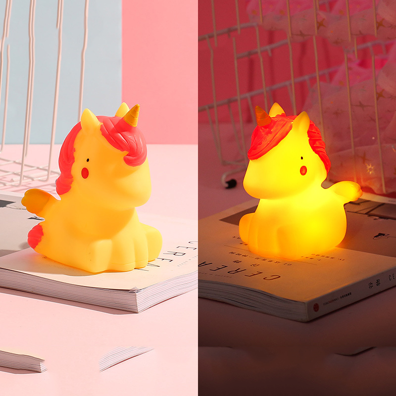 Đèn ngủ Silicon hình thú siêu cute chất liệu bền bỉ có nhiều mẫu tặng kèm pin