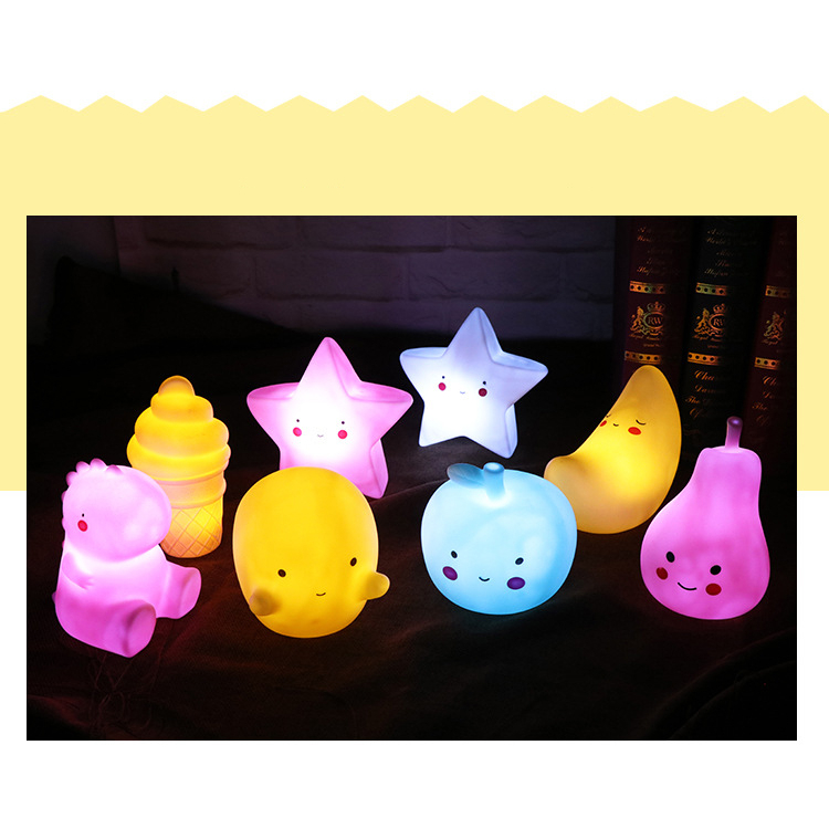 Đèn ngủ Silicon hình thú siêu cute chất liệu bền bỉ có nhiều mẫu tặng kèm pin