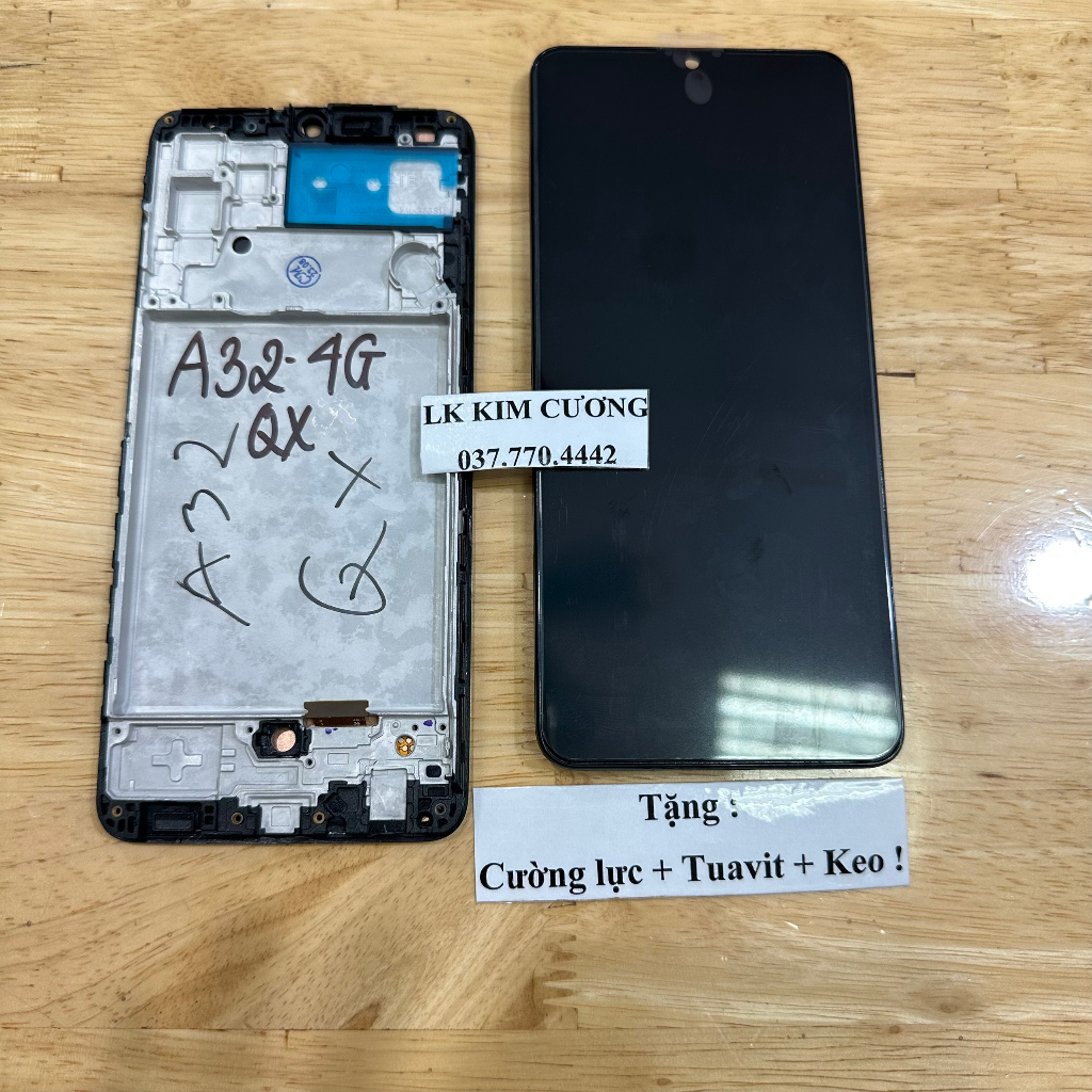 Màn hình tương thích samsung A32 4g  liền khung