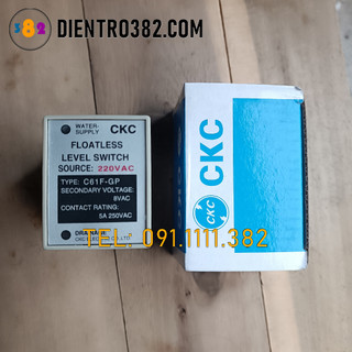 Rơ le mực nước c61f-gp công tắc bơm nước tự động điện áp 220vac 8 chân tròn kèm chân đế pf083a.