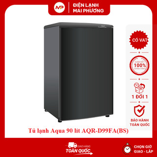 Tủ lạnh Aqua 90 lít AQR-D99FA(BS)  - Hàng chính hãng (Bảo hành 2 năm)