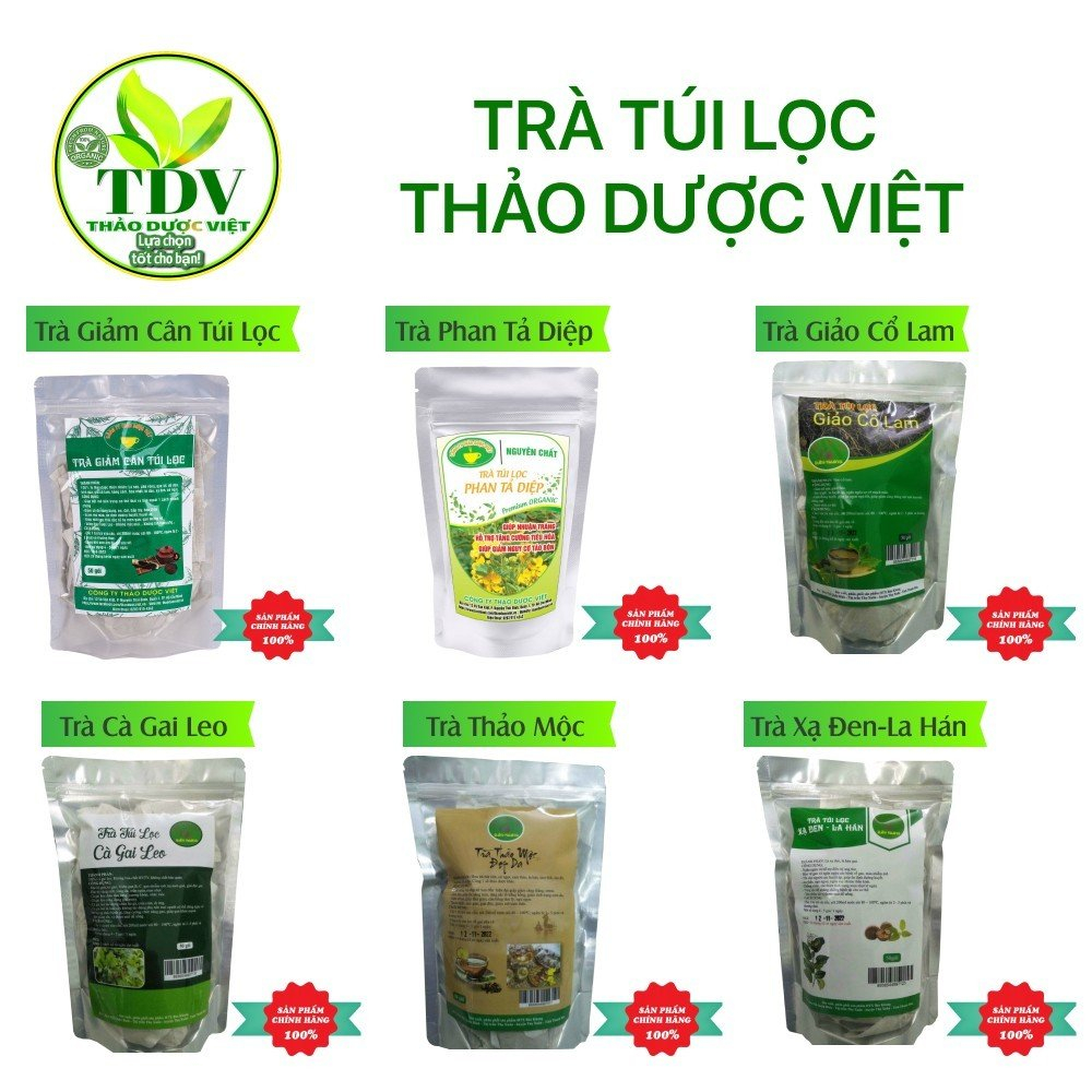 Combo 50 gói Trà túi lọc tía tô, đánh bay gút,, giải cảm, giảm sốt, ngừa ho hen