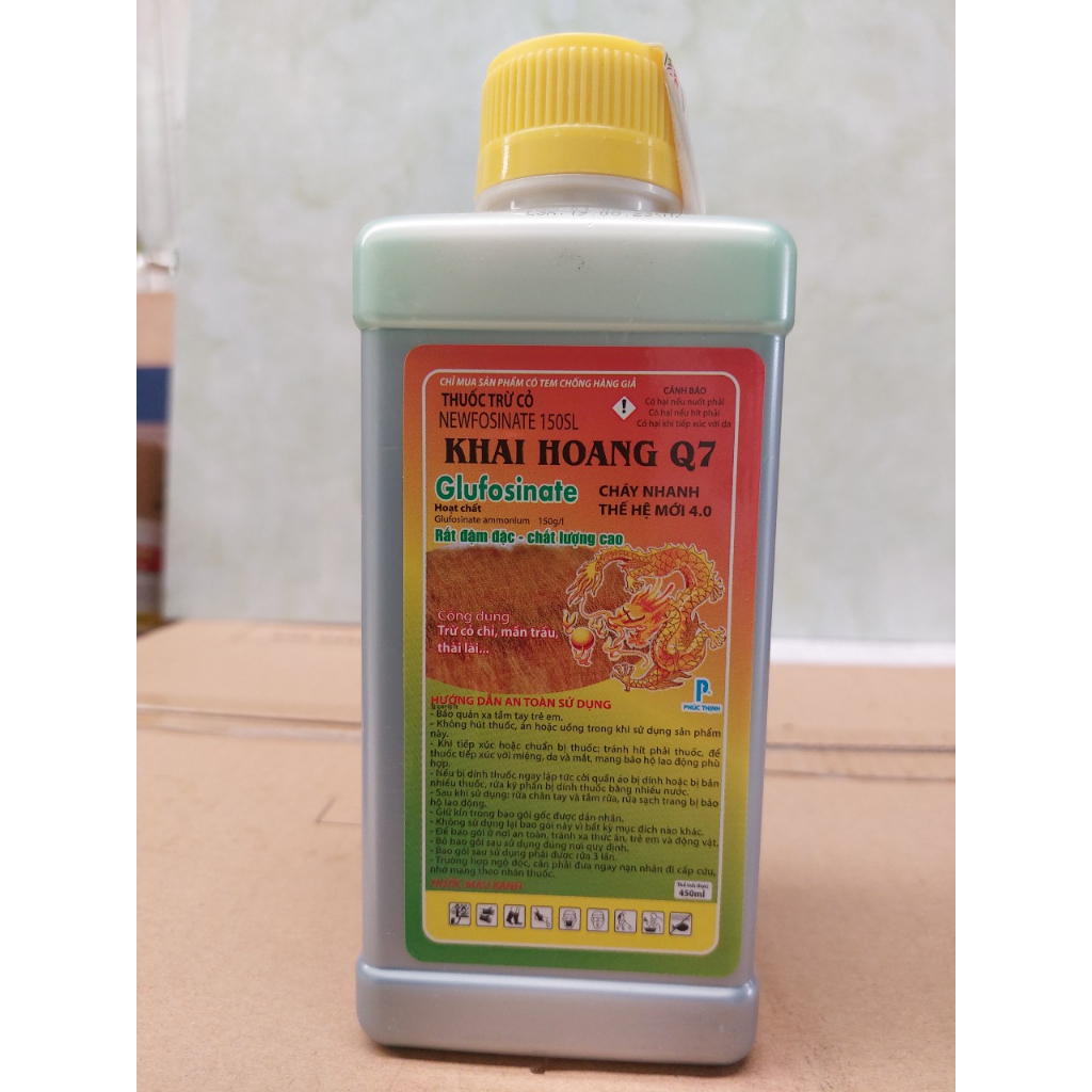 Thuốc trừ cỏ Khai Hoang Q7 (900ml) - Thuốc diệt cỏ cháy thế hệ mới- CÓ TEM CHỐNG GIẢ HÀNG CHÍNH HÃNG