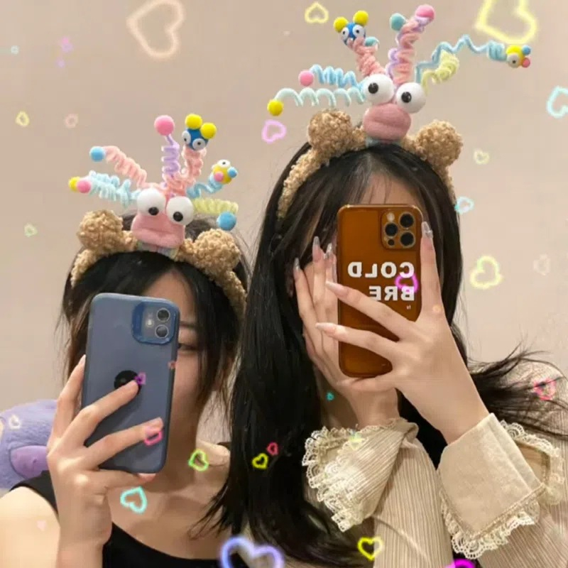 Băng đô, bờm cài tóc bờm tóc quái vật ngộ nghĩ tua rua sinh nhật đáng yêu