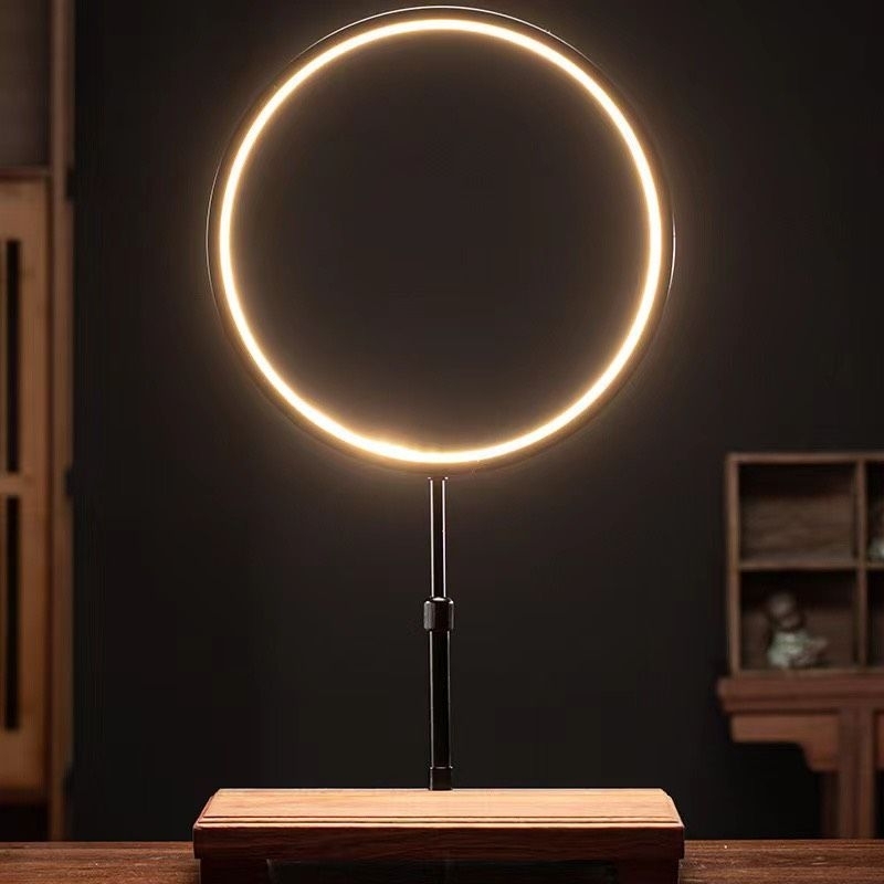 💥Kệ Gỗ Đèn Led Đặt Tượng Size 20cm và 30cm Sử Dụng Chân Cắm USB - Trang Trí Decor, Thác Khói Xông Trầm