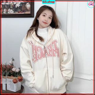 Áo KHOÁC Hoodie Khóa Kéo Zip In Chữ TEACH PEACE Mẫu Mới 3 Màu Nam Nữ Ulzzang Unisex EAC - g5.shop