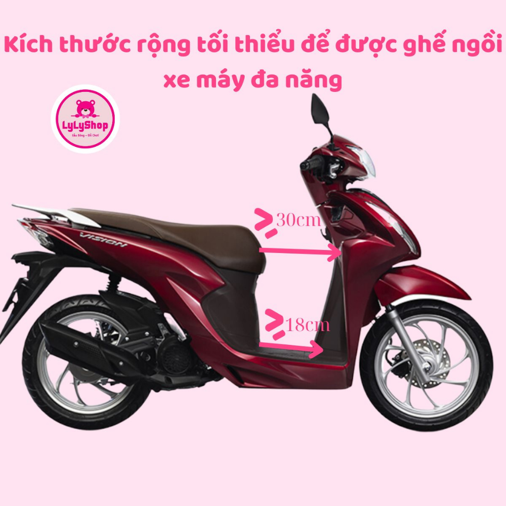 Ghế ngồi xe máy cho bé đa năng dùng hầu hết các dòng xe tay ga, xe đạp điện, xe máy điện