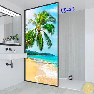 Tranh dán kính 3d chủ đề phong cảnh mang lại sự riêng tư, thẩm mĩ cao