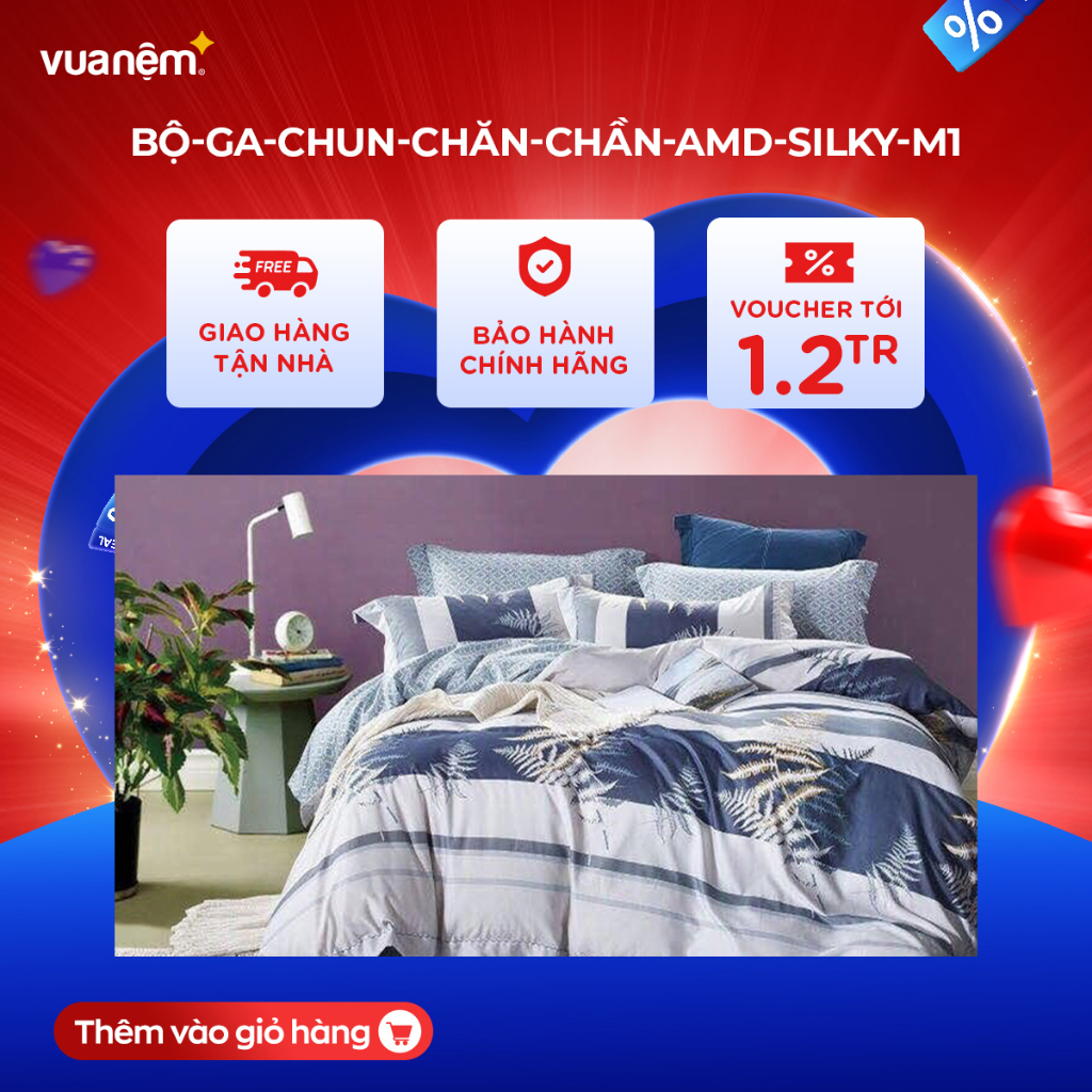 Bộ Ga chun chăn chần AMD SILKY 25 5CT