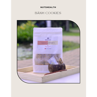 Bánh Cookie Nho Khô Việt Quất Nutshealth 250g Bột mì Nguyên cám Ít calo Giàu Dinh Dưỡng dành cho Người Ăn Kiêng Giảm Cân 