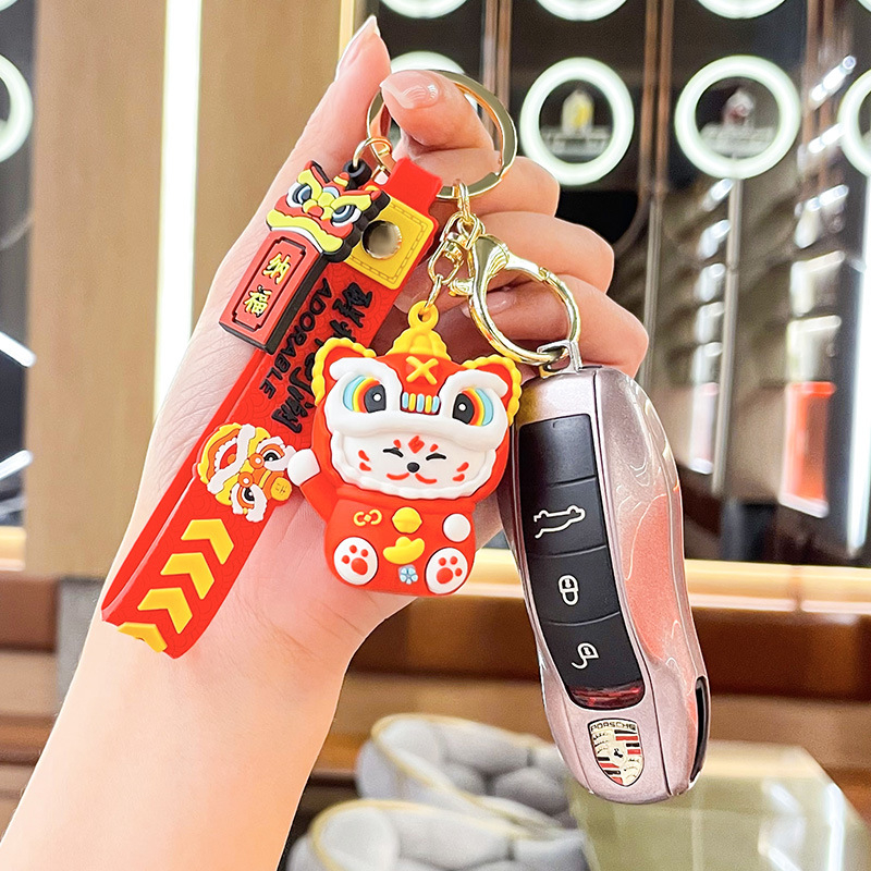 Móc Khóa Mèo Đội Lân Mang May Mắn Làm Quà Tặng Người Thân, Bạn Bè