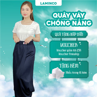Váy quây chống nắng nữ dài 2 lớp cản tia uv thông thoáng LAMINCO V130