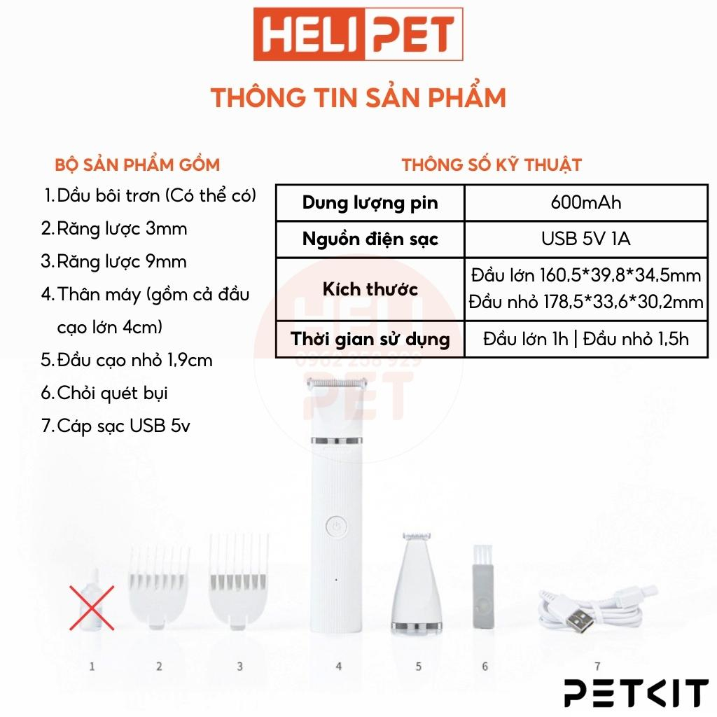 Tông Đơ Đa Năng PETKIT 2in1 Pro 2023 Chuyên Dụng Cắt Tỉa Lông Cho Thú Cưng - HeLiPet