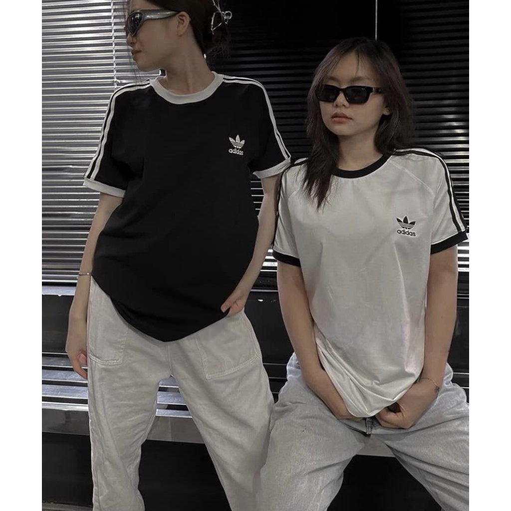 Áo thun tay ngắn adidas Adicolor Classic 3-Stripes Tee White GN3494 Màu Trắng 3 sọc Đen | PiuPiu Authenti