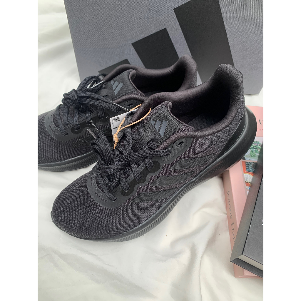 Giày Sneaker adidas Runfalcon 3 "Black Carbon " HP7558 màu Đen Full chạy bộ Running | PiuPiu Authentic
