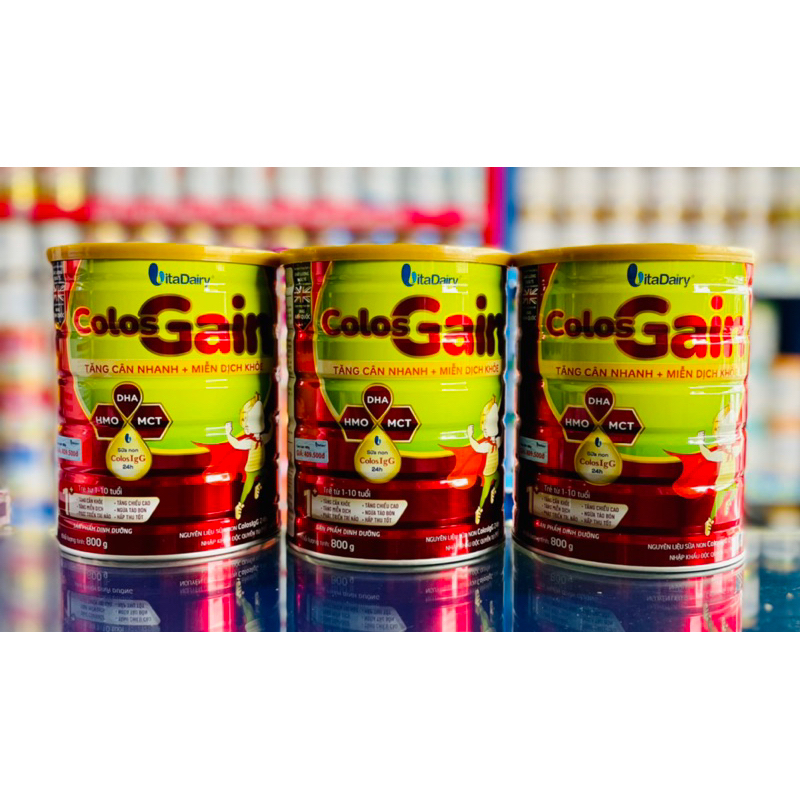 [Combo 3 lon] Sữa Bột VitaDairy Colos Gain 0+, 1+ (800g)