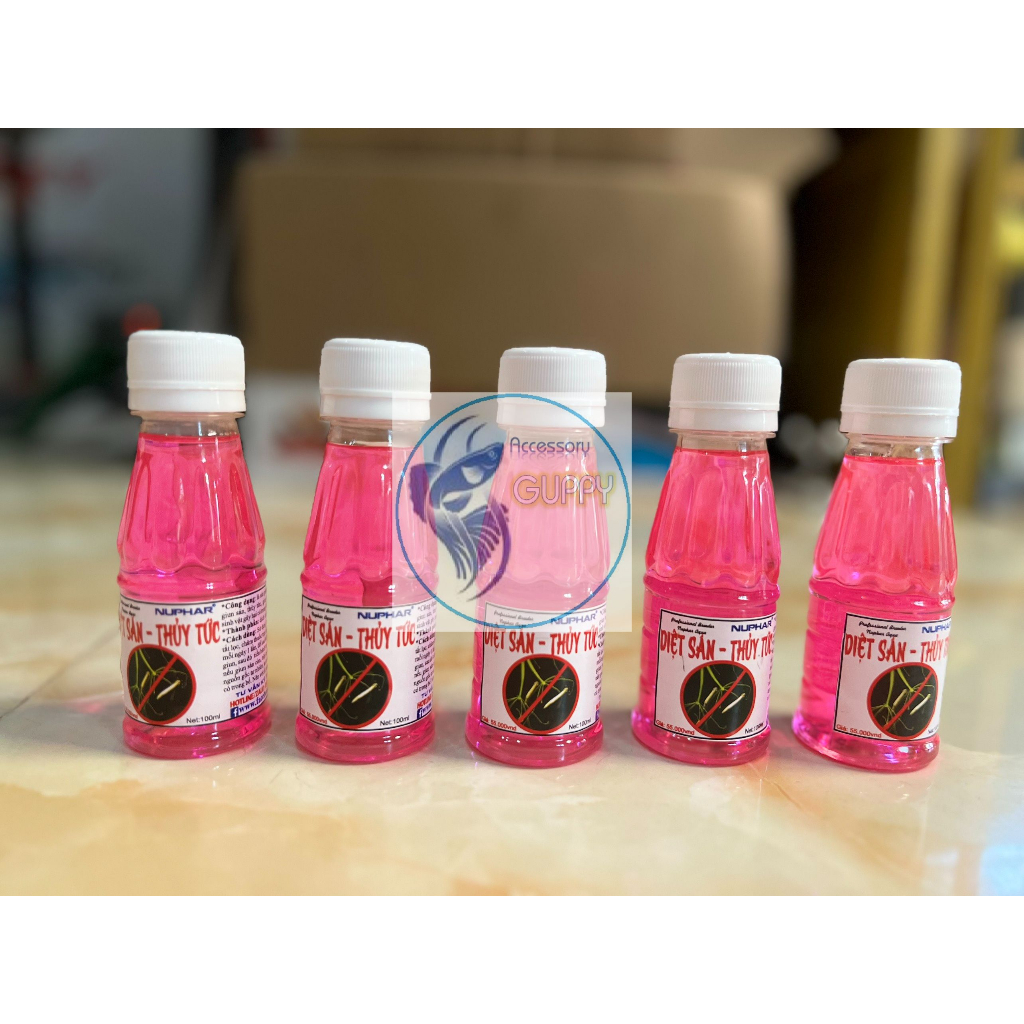 Thuốc diệt sán - thủy tức Nuphar ( Hồng 100ml)