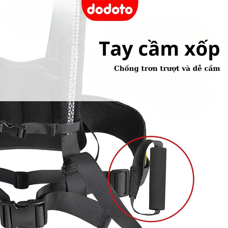Đai đi xe máy cho bé từ 3 tuổi và người lớn Dodoto, đeo vai, thắt lưng, đai giữ bé ngồi xe máy cao cấp BT