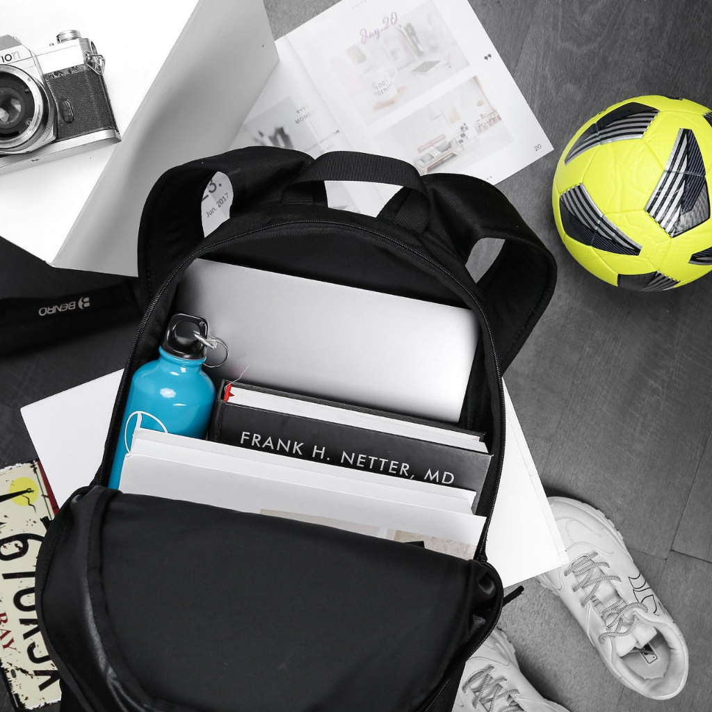 Balo thể thao Nike in logo bóng đá , balo laptop đi học đi chơi nam phong cách Hàn Quốc