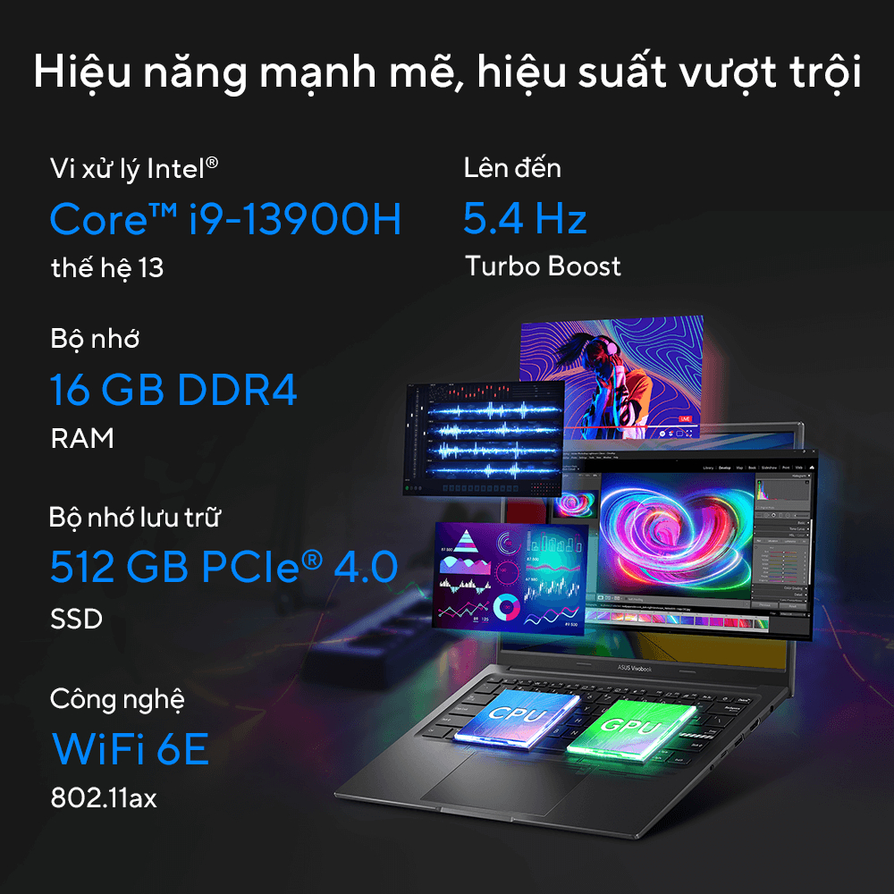 Laptop ASUS Vivobook 14X OLED S3405VA-KM071W (Core i9-13900H | 16GB| 512GB |14 inch OLED)