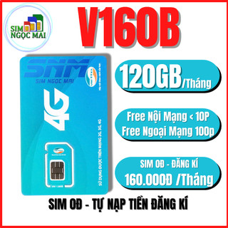 COMBO 10S SIM 4G VIETTEL MHX100 - MXH120 - SD135 - V160B Truy Cập Không Giới Hạn Tik,You,Fa