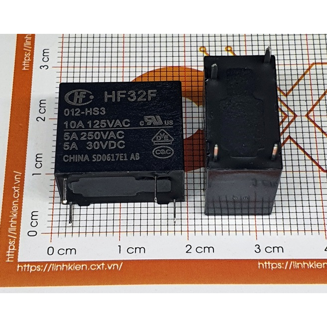 HongFa Relay 12V 5A  HF32F-012-HS3