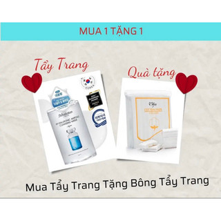 Tẩy trang JM solution 500ml hàn quốc+ bông tẩy trang 222 miếng