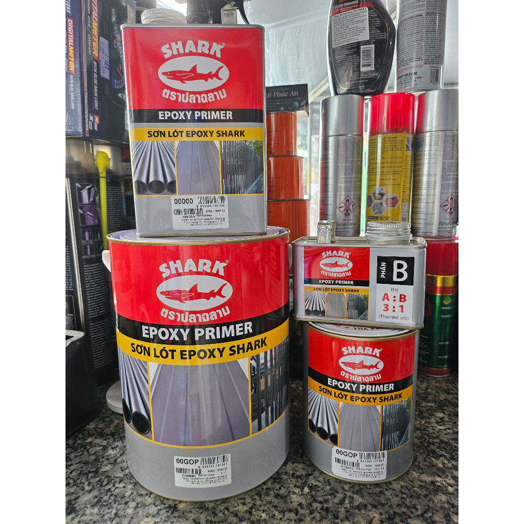 Sơn Lót Kẽm 2 thành phần TOA Epoxy Shark