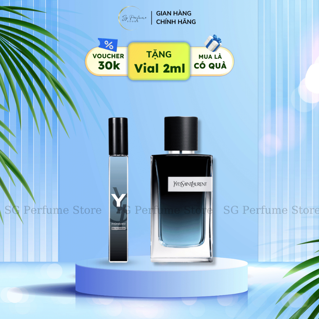 Nước hoa nam mini chiết Y​SL Y 10ml EDP chính hãng nam tính, lịch lãm bám lâu tới 6 tiếng - SG Perfume Authentic